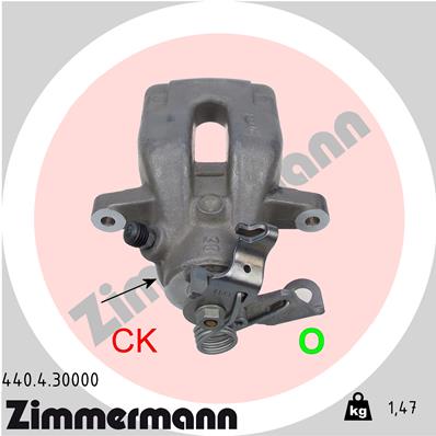 ZIMMERMANN 440.4.30000 Pinza freno-Pinza freno-Ricambi Euro