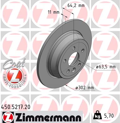 ZIMMERMANN 450.5217.20 Discofreno