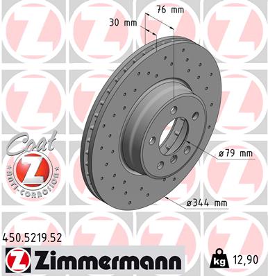 ZIMMERMANN 450.5219.52 Discofreno