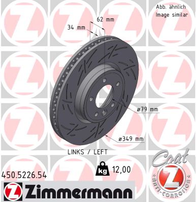 BLUE PRINT ADS74340 Bremseskive