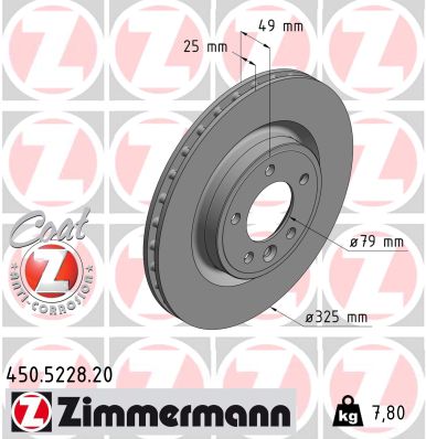 ZIMMERMANN 450.5228.20 Discofreno