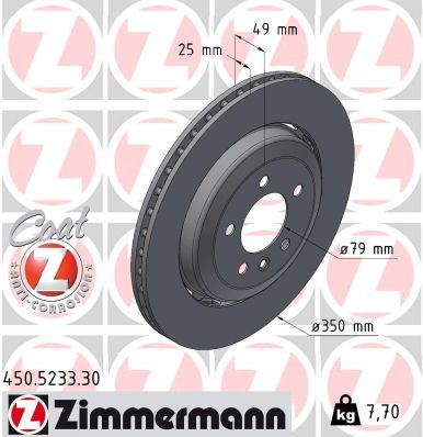 ZIMMERMANN 450.5233.30 Brake Disc