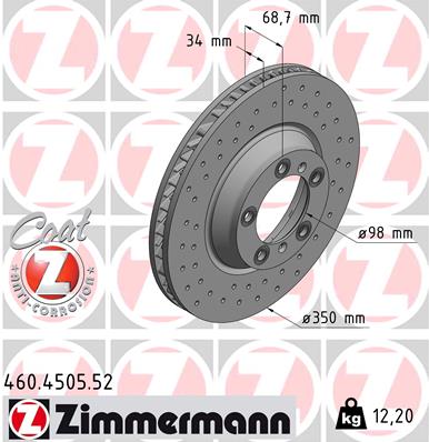 ZIMMERMANN 460.4505.52 Discofreno