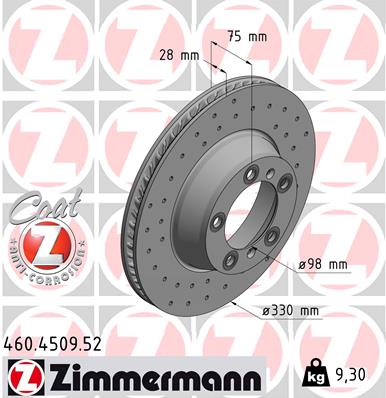 ZIMMERMANN 460.4509.52 Discofreno