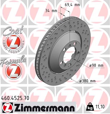 ZIMMERMANN 460.4525.70 Discofreno