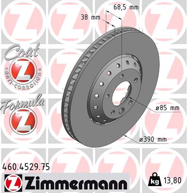 ZIMMERMANN 460.4529.75 Discofreno