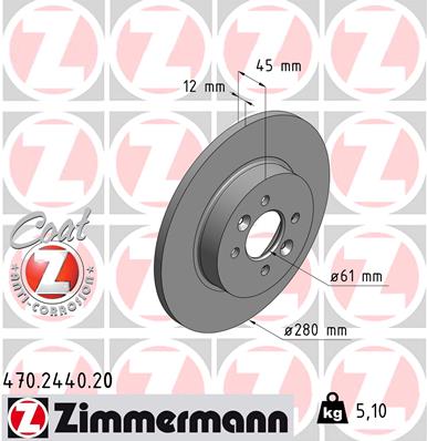 ZIMMERMANN 470.2440.20 Discofreno