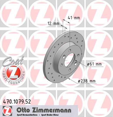 ZIMMERMANN 470.1079.52 Discofreno