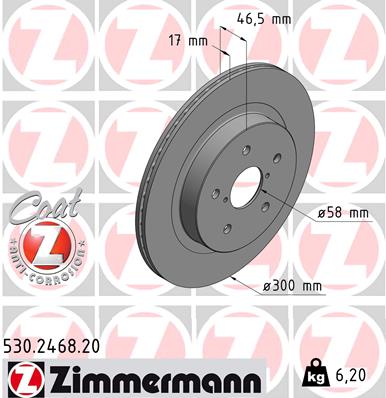 ZIMMERMANN 530.2468.20 Discofreno