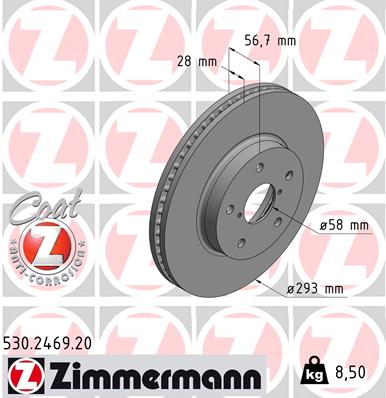 ZIMMERMANN 530.2469.20 Discofreno