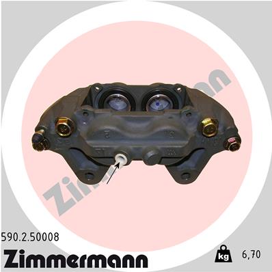 ZIMMERMANN 590.2.50008 Pinza freno-Pinza freno-Ricambi Euro