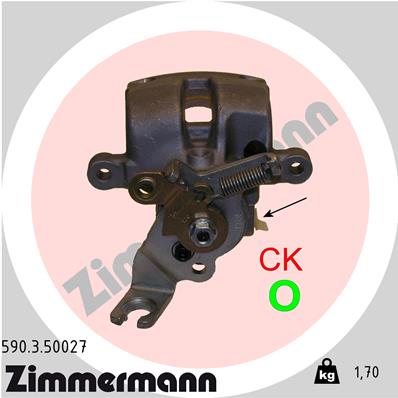 ZIMMERMANN 590.3.50027 Pinza freno