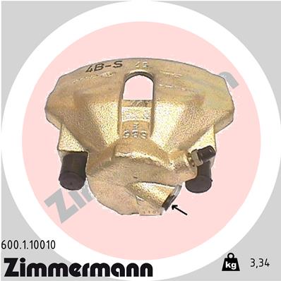 ZIMMERMANN 600.1.10010 Pinza freno-Pinza freno-Ricambi Euro