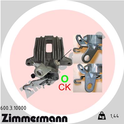 ZIMMERMANN 600.3.10000 Pinza freno-Pinza freno-Ricambi Euro