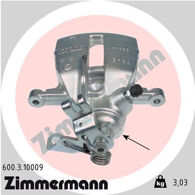 ZIMMERMANN 600.3.10009 Pinza freno-Pinza freno-Ricambi Euro