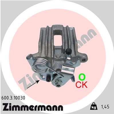 ZIMMERMANN 600.3.10030 Pinza freno