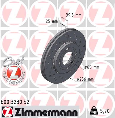 ZIMMERMANN 600.3230.52 Discofreno