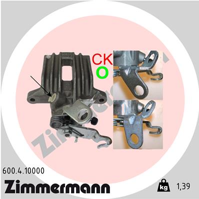 ZIMMERMANN 600.4.10000 Pinza freno