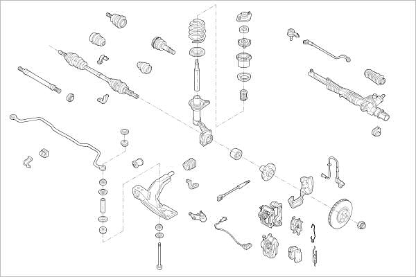 DELPHI OE-OPEL-000000642-F Wheel Suspension for OPEL