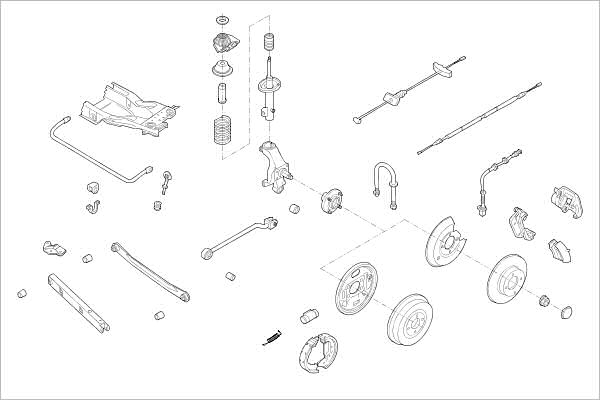 DELPHI OE-FORD-000003916-R Wheel Suspension for FORD