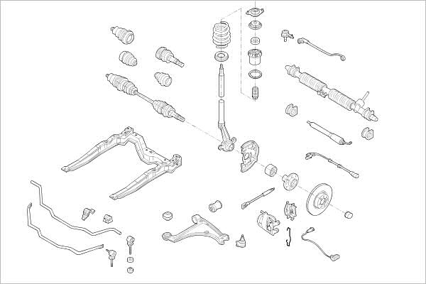 DELPHI OE-OPEL-000005538-F Wheel Suspension for OPEL