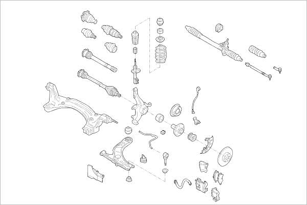 DELPHI OE-VW-000005277-F Wheel Suspension for VW