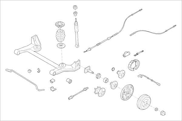 DELPHI OE-OPEL-000014244-R Wheel Suspension for OPEL