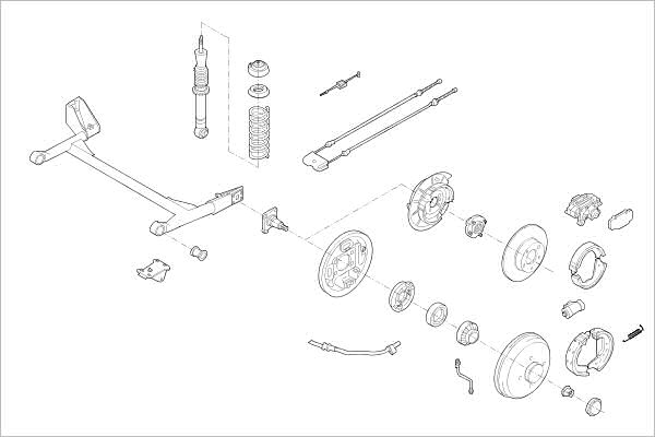 DELPHI OE-FORD-000005173-R Wheel Suspension for FORD