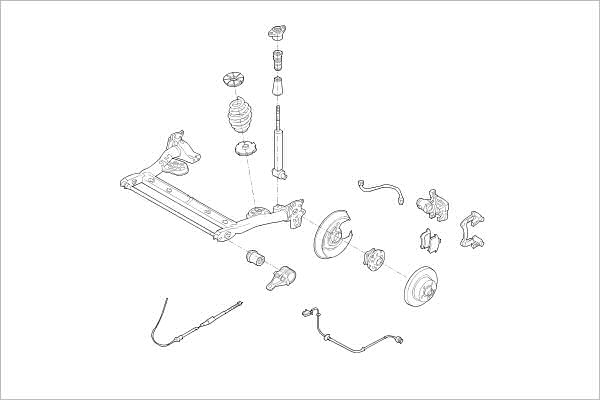 DELPHI OE-VW-000015418-R Wheel Suspension for VW