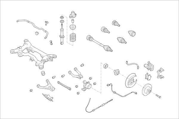 DELPHI OE-VW-000015785-R Wheel Suspension for VW