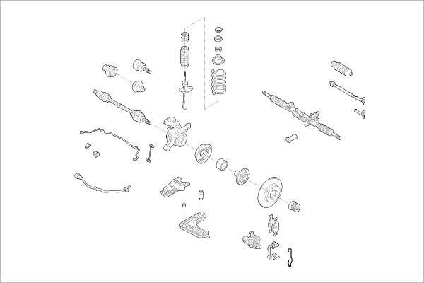DELPHI OE-FORD-000012059-F Wheel Suspension for FORD