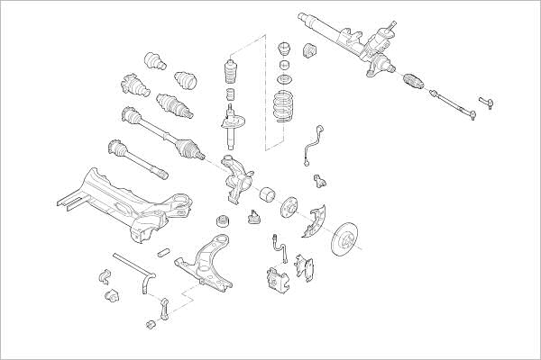 DELPHI OE-VW-000011603-F Wheel Suspension for VW