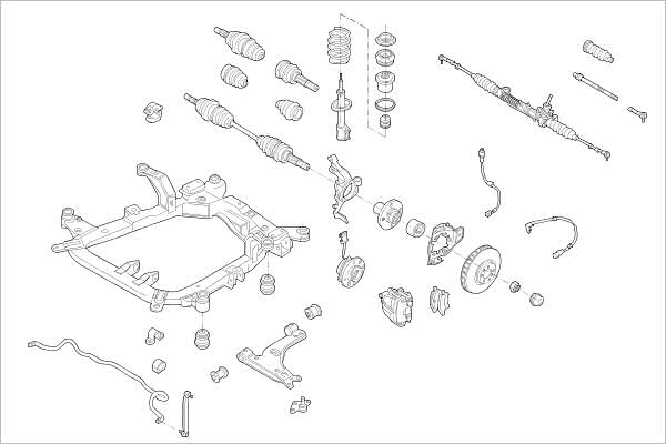 DELPHI OE-OPEL-000013860-F Wheel Suspension for OPEL