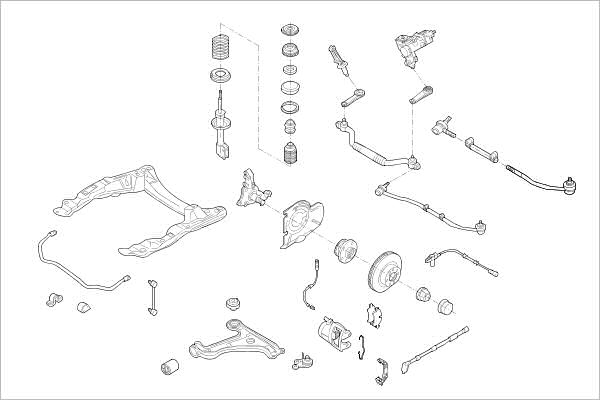 DELPHI OE-OPEL-000003863-F Wheel Suspension for OPEL