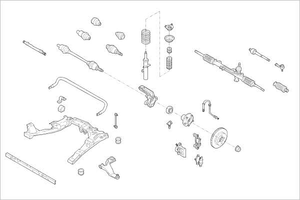 DELPHI OE-FORD-000015493-F Wheel Suspension for FORD