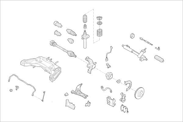 DELPHI OE-VW-000017742-F Wheel Suspension for VW