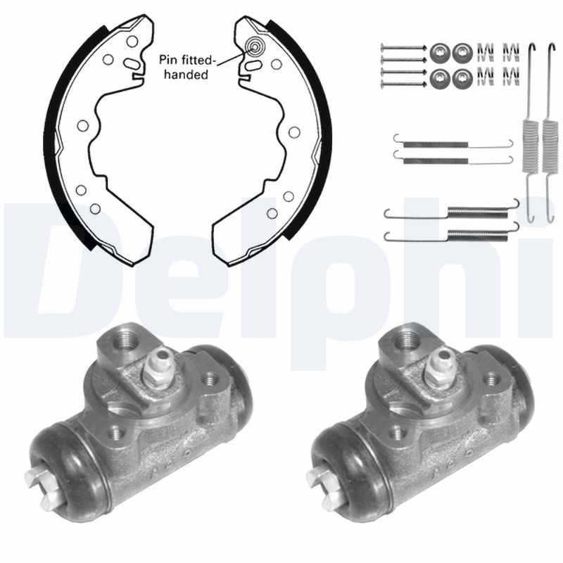 DELPHI 1051 Kit ganasce freno-Kit ganasce freno-Ricambi Euro