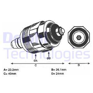 DELPHI 7240-112 Dispositivo d'arresto, Impianto iniezione