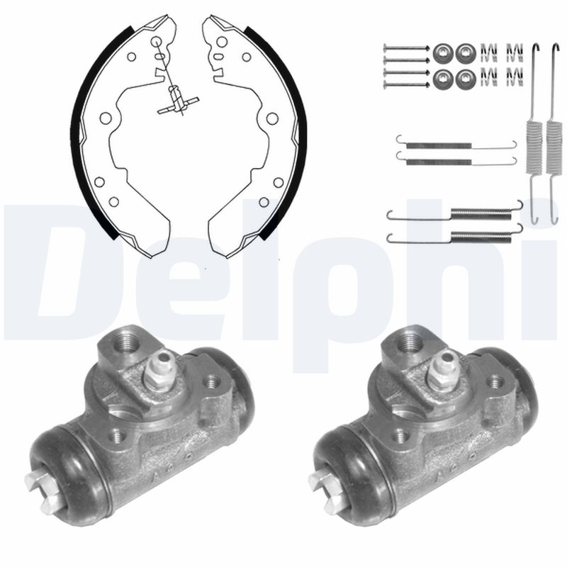 DELPHI 969 Kit ganasce freno-Kit ganasce freno-Ricambi Euro