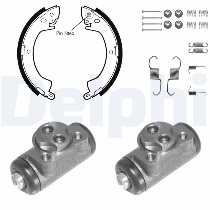 DELPHI 971 Kit ganasce freno