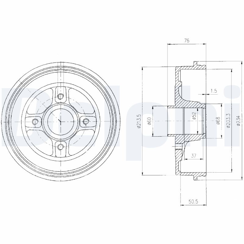 DELPHI BF427 Tambur frana