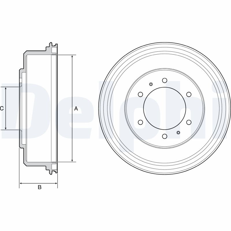 DELPHI BF532 Brzdový buben