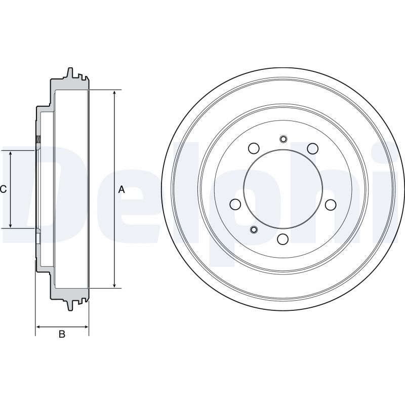 DELPHI BF540 Brzdový buben