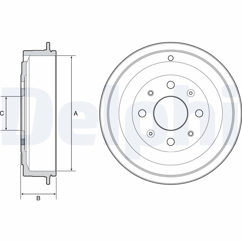 DELPHI BF541 Tamburo freno