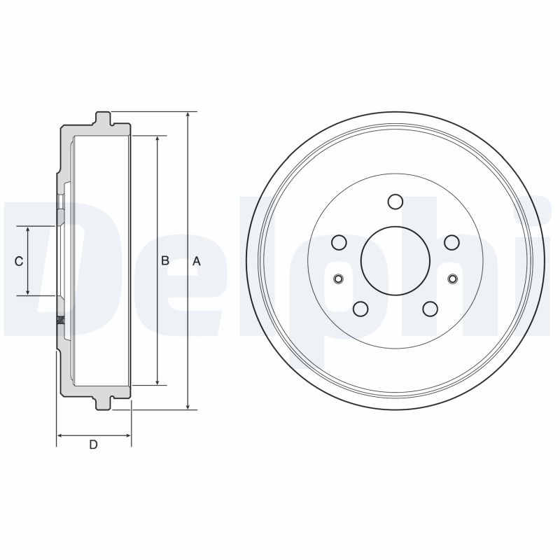 DELPHI BF568 Tambur frana