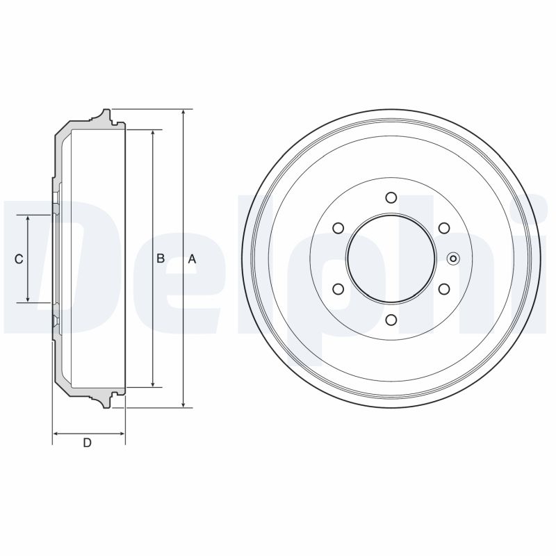 DELPHI BF569 Tambur frana