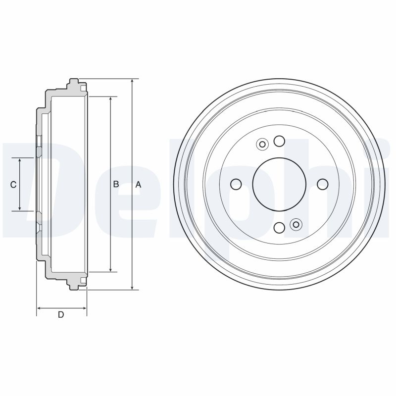 DELPHI BF580 Tambur frana