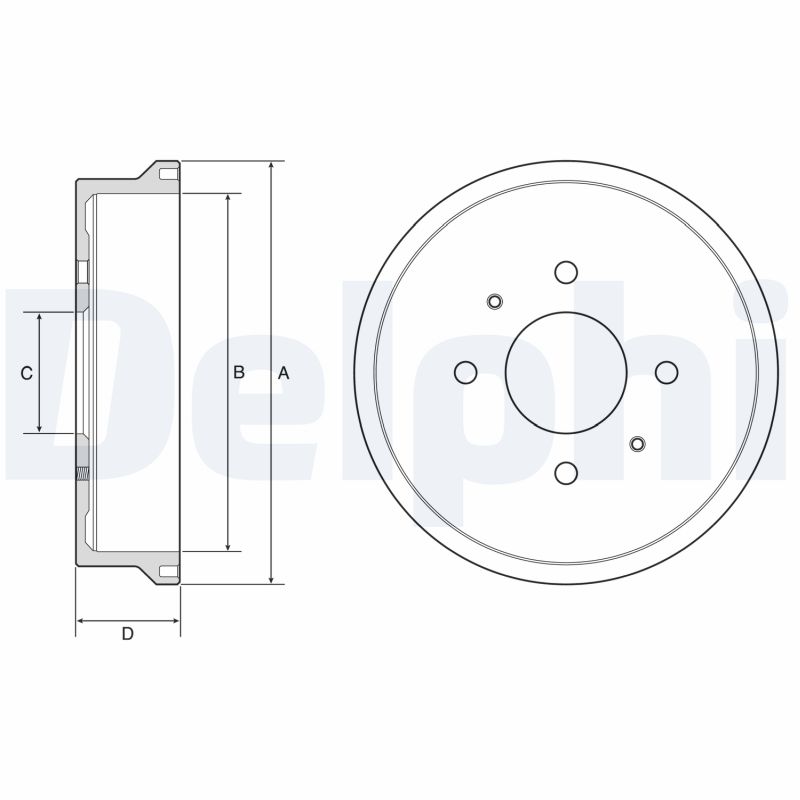DELPHI BF604 Tambur frana