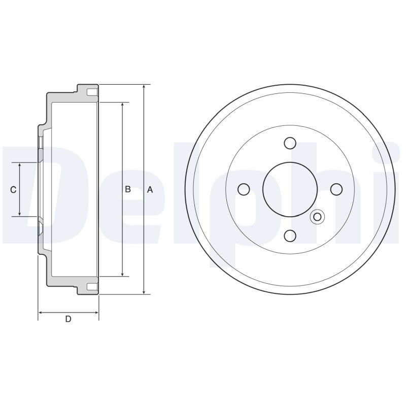 DELPHI BF627 Tambur frana