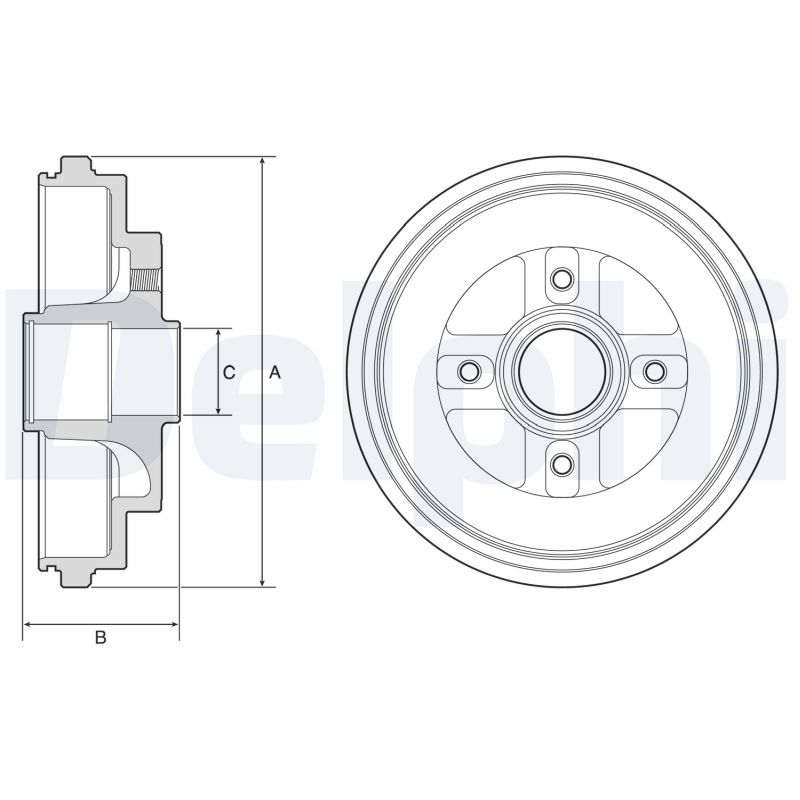 DELPHI BF630 Tambur frana